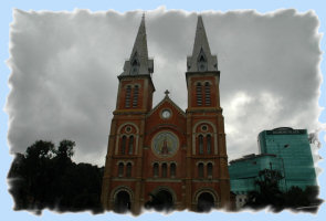 Saigon, Ho chi minh, cathédrale, Vietnam